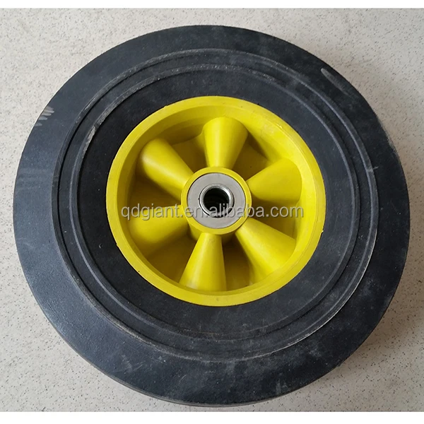 10inch solid rubber wheel with alex