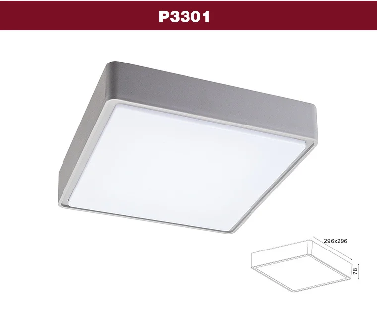 P3301 Vierkante Led Ceiling Light/ip65 Opbouw Badkamer Wandlamp/voor ... P3301 Vierkante Led Ceiling Light/ip65 Opbouw Badkamer Wandlamp/voor ...