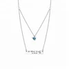 Wholesale Jewelry Stainless Steel Layered Necklace She Believed She Could So She Did Birthstone Infinity Love Necklace