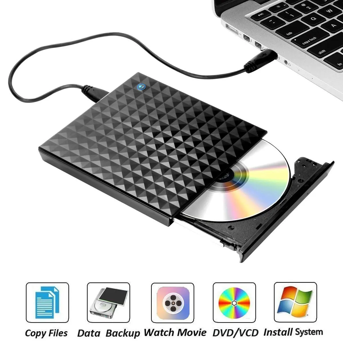 Toogoo(r Cd/dvd-rw External Hard Drive For Mac