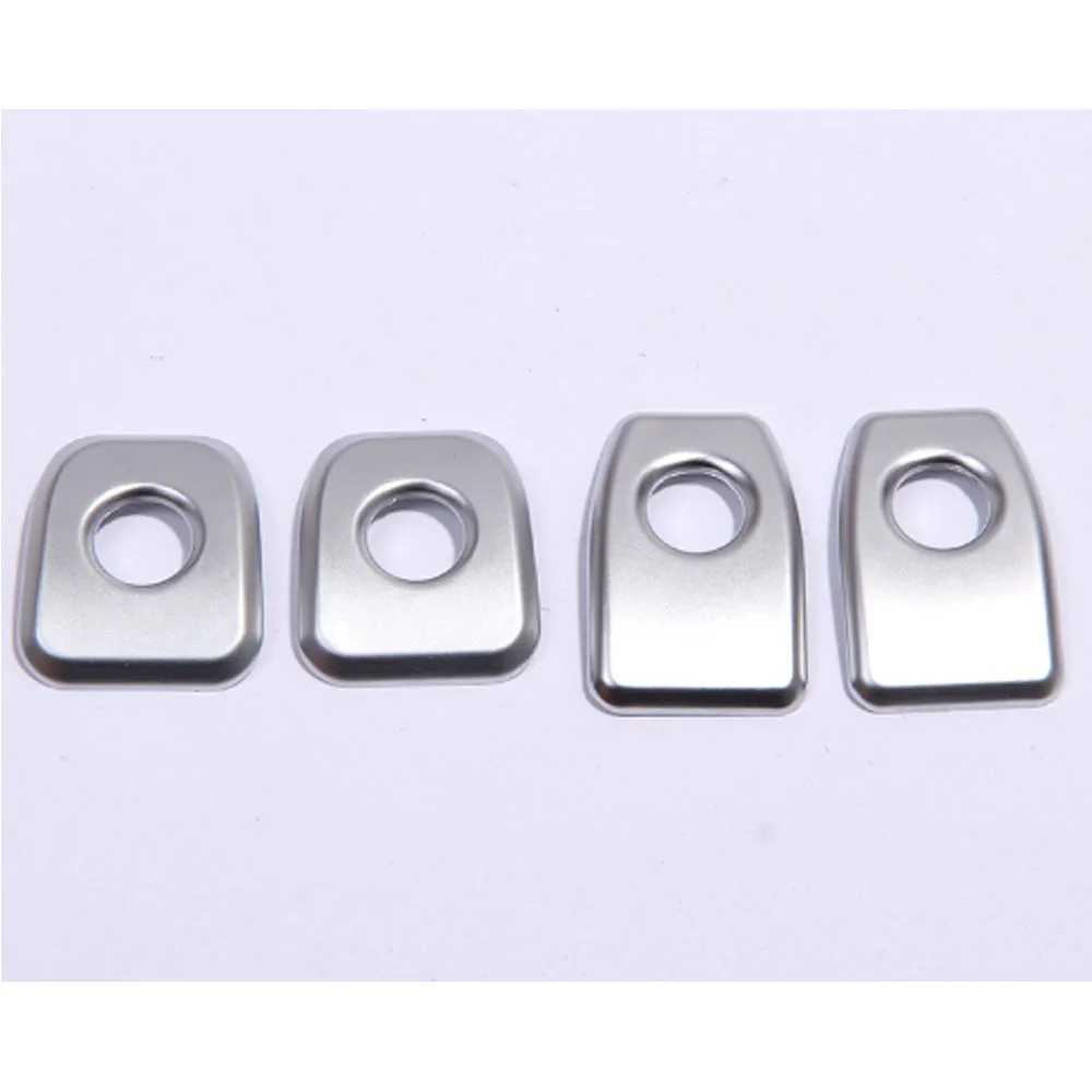 4pcs Abs Chrome Auto Door Lock Knob Cover Trim Stickers For Bmw X5