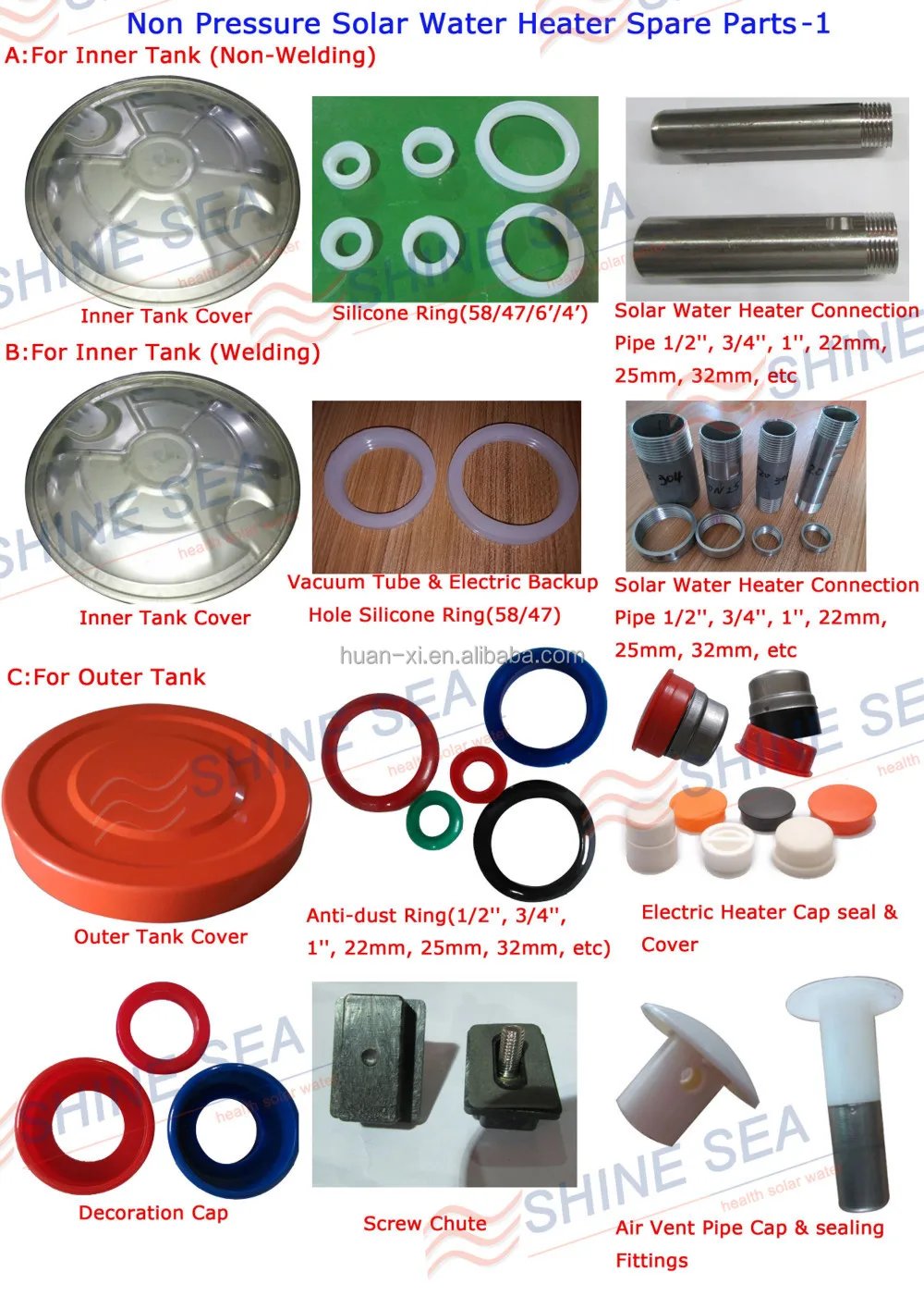 China Factory Solar Tube Capsolar Water Heater Spare Parts Buy Solar