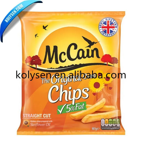 Custom printed potato chips bag crisp pillow pouch in China
