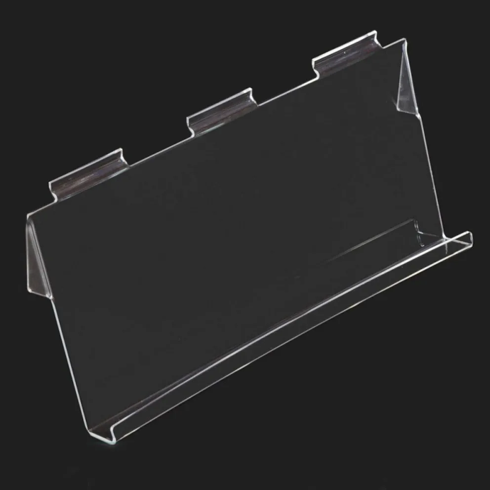 Angled Slatwall Acrylic Book Shelf,Perspex Slatwall Display
