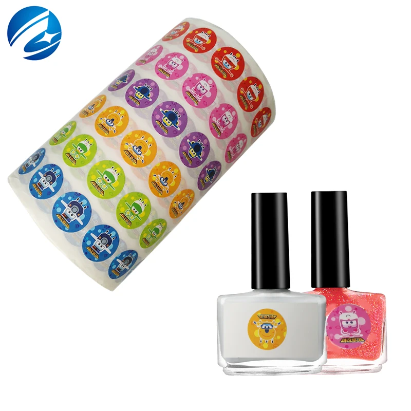 1.self Adhesive Custom Nail Polish Bottle Private Vinyl Sticker Labels