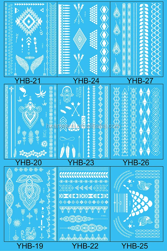 Beautiful lace white tattoo sticker,white elegance body sticker for lady