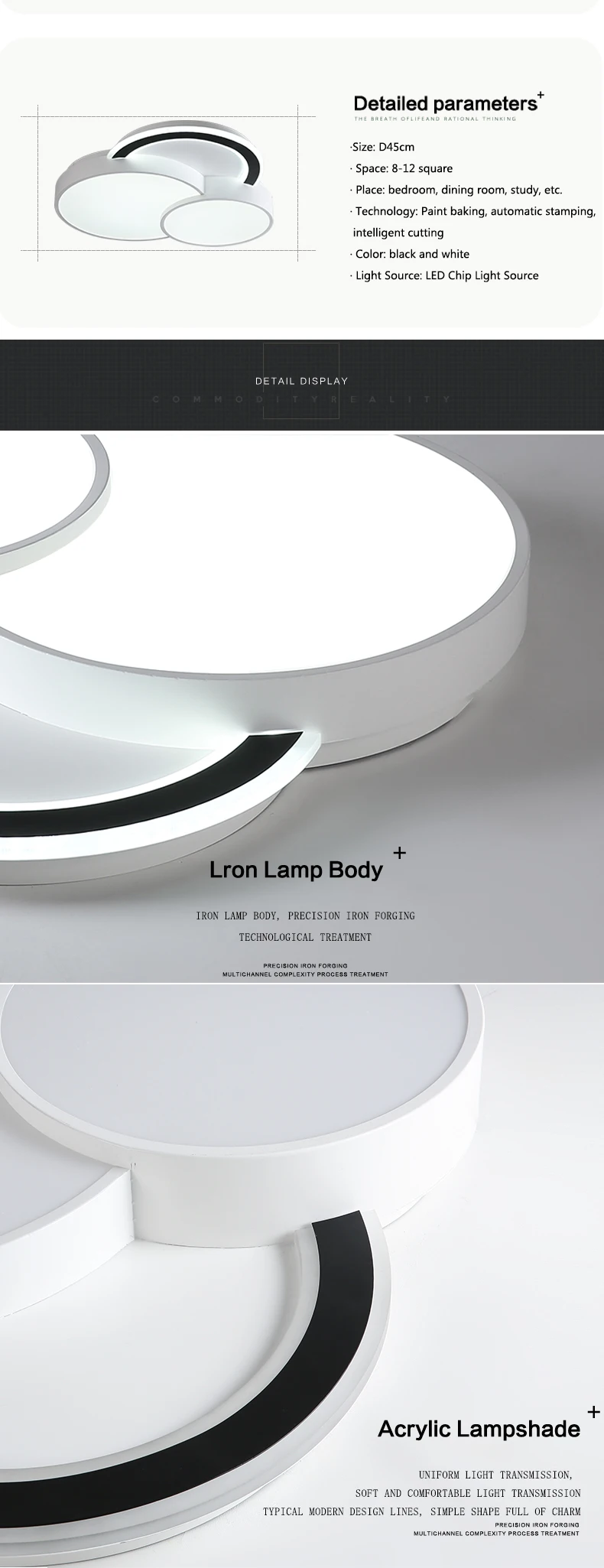 2019 Hot Sales ceiling lamp cover modern Ultra Slim Indoor celling lamp,16w 24w ceiling mounted light