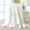 customizable wholesale 47'x47'supersoft aden boy and girl cotton Muslin baby 3packs swaddle blankets