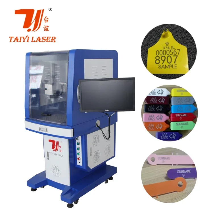 20w 30w 50w Enclosed Ear Tag Marking,Animal Ear Tag Closed Printing