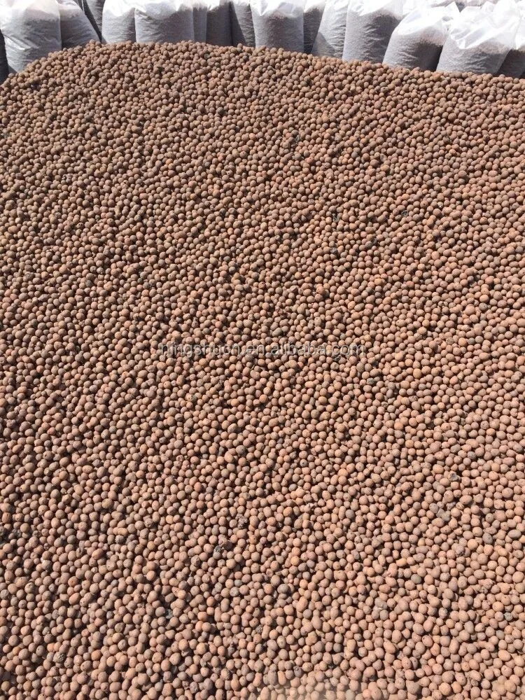 Expanded lightweight aggregate Hydroballs for Aquaponics greenhouse