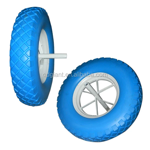 Heavy Duty Environmental Protection Wheelbarrow PU wheel For Sale 4.00-8