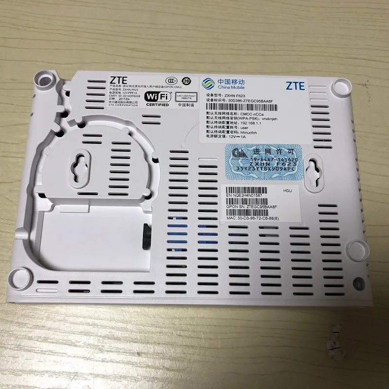 Zte zxhn f612 настройка