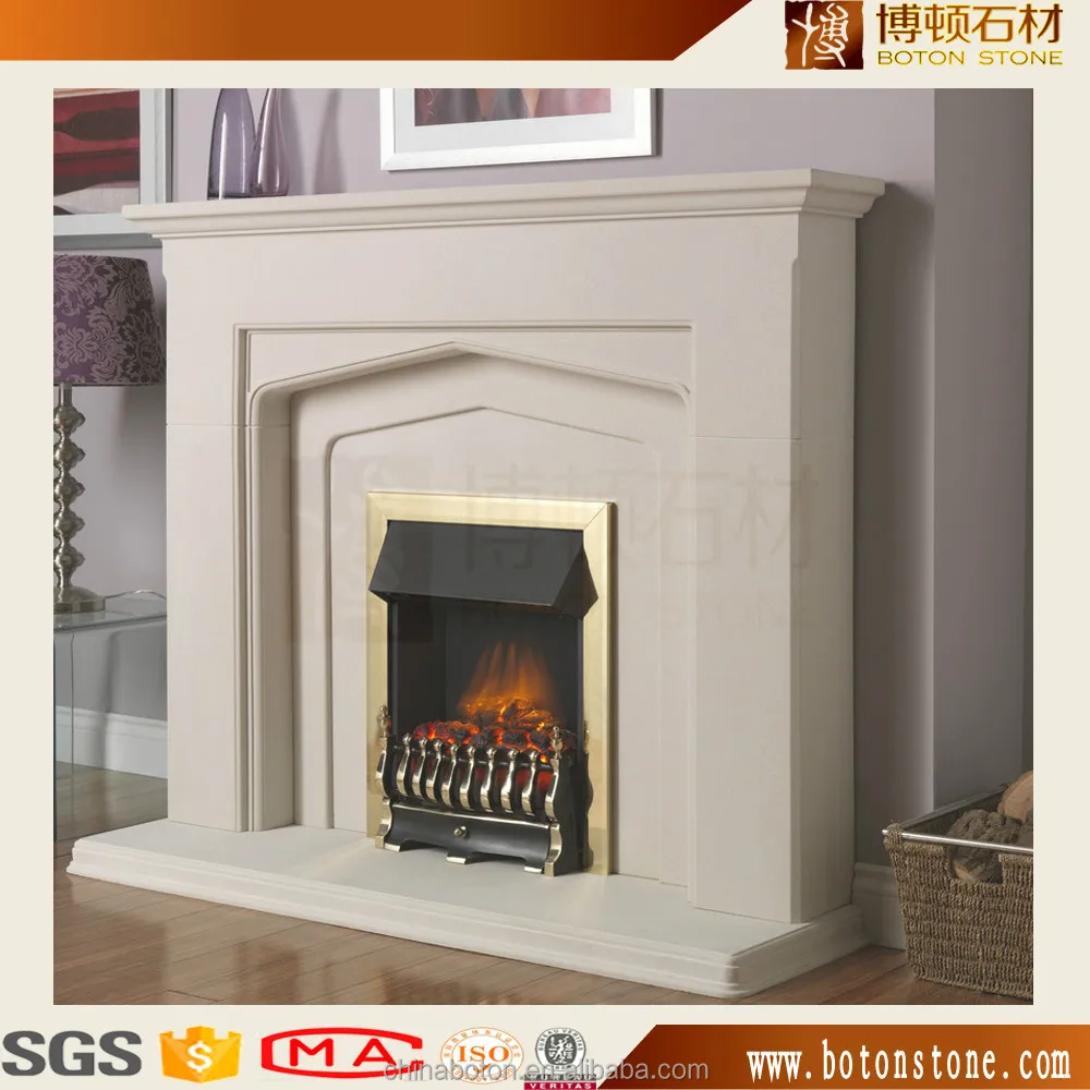 Bajo precio mármol natural chimenea pieza, estantes chimenea de granito