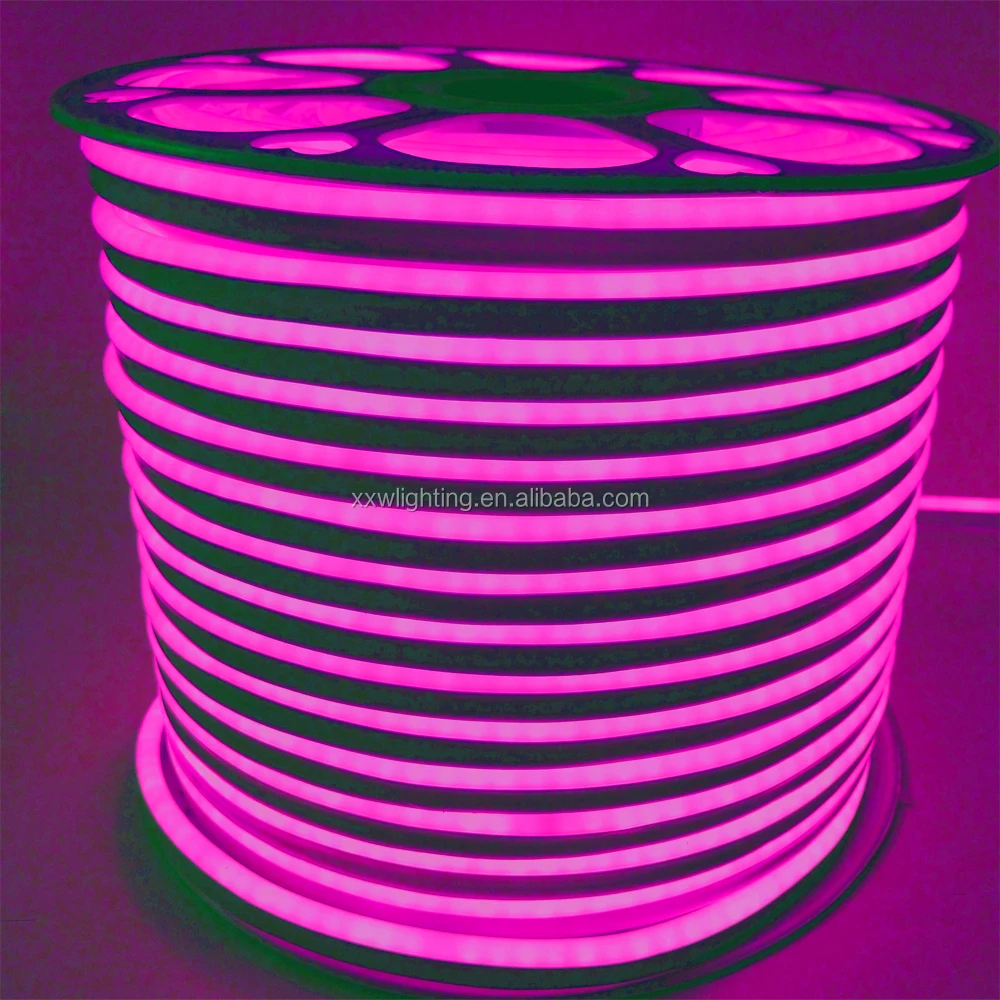 pink purple led neon flex rope light for outdoors indoors linear decoration