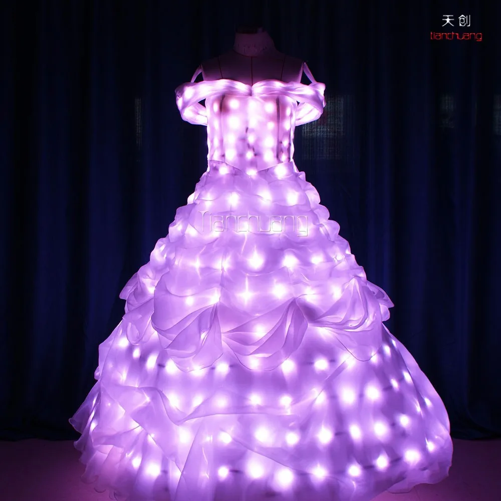 wedding dress with led lights