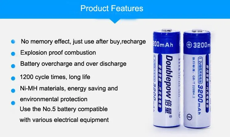 Ni-MH 충전식 No.5 AA 1.2V 3000mAh 배터리 완구/원격 제어/마이크| Alibaba.com