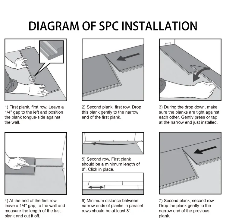 4mm High Quality Interlocking SPC Laminate Flooring