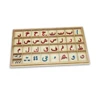Montessori language toy and material wholesale small movable alphabet Arabic letter printing blocks