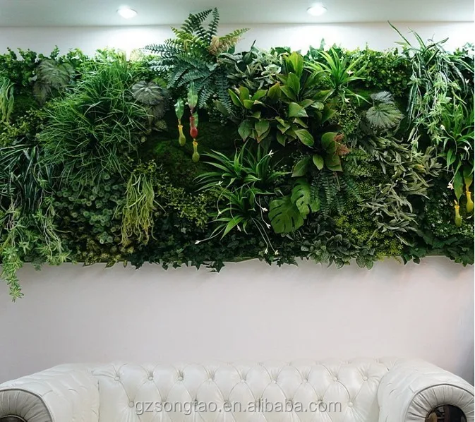 Hot Fake Plants Wall Home/garden/building/shopping Hall Indoor&outdoor ...