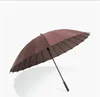 Multi Function Brown Outdoor 105cm Umbrella 24K Straight Umbrella