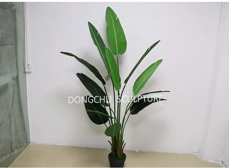 5ft/6ft/7ft Artificial Plastic Leaves Plant Bonsai Potted Trees