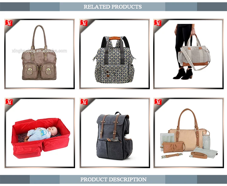 tan leather diaper bag