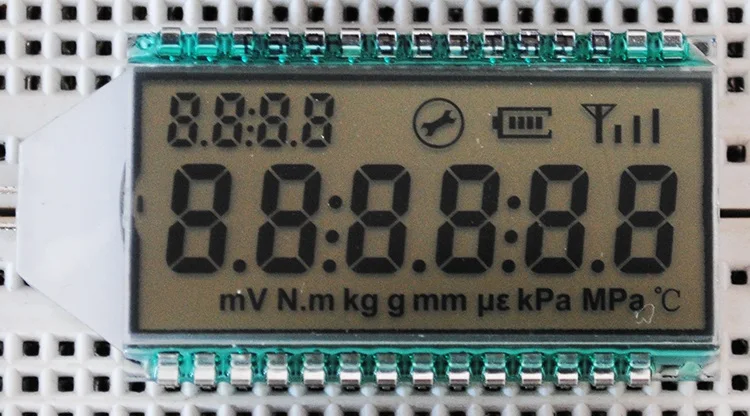 Industrial Ultra Wide Temperature 6-Bit Pen Segment LCD Screen GDC0689