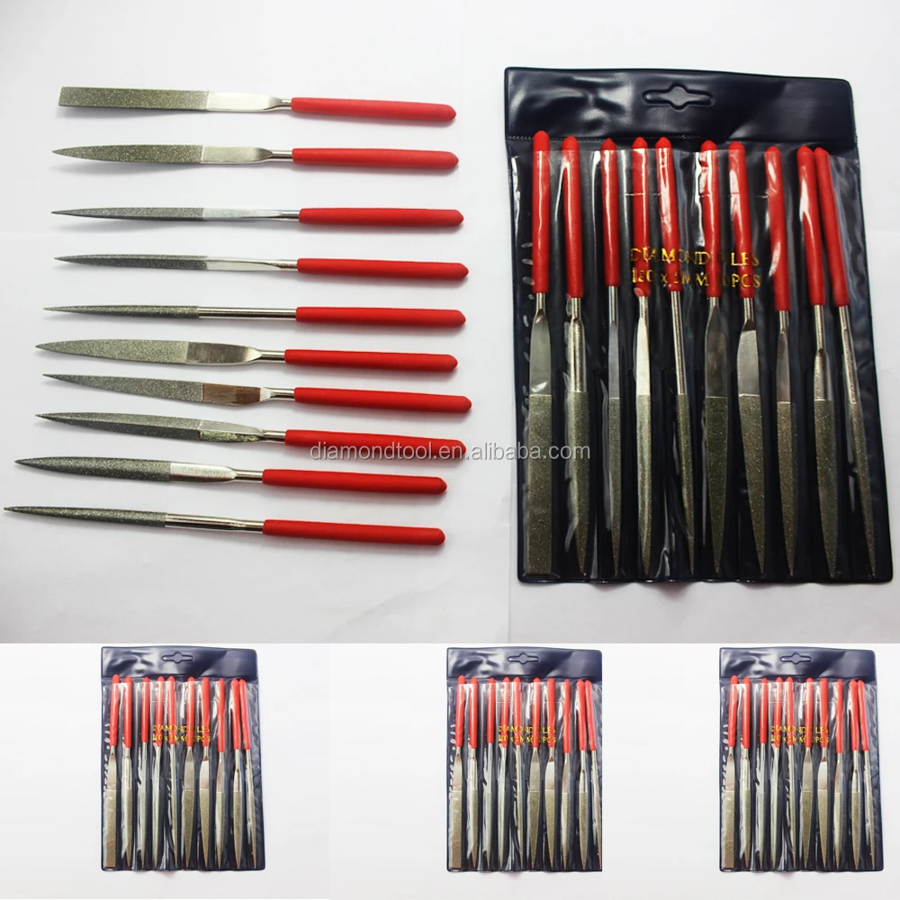 Electroplated Diamond Flat Hand File/diamond Thin Flat Files/round