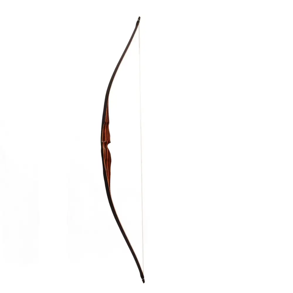 Laminated Wood 54" One Piece Long Bow Hunting Bow Recurve Archery Bow