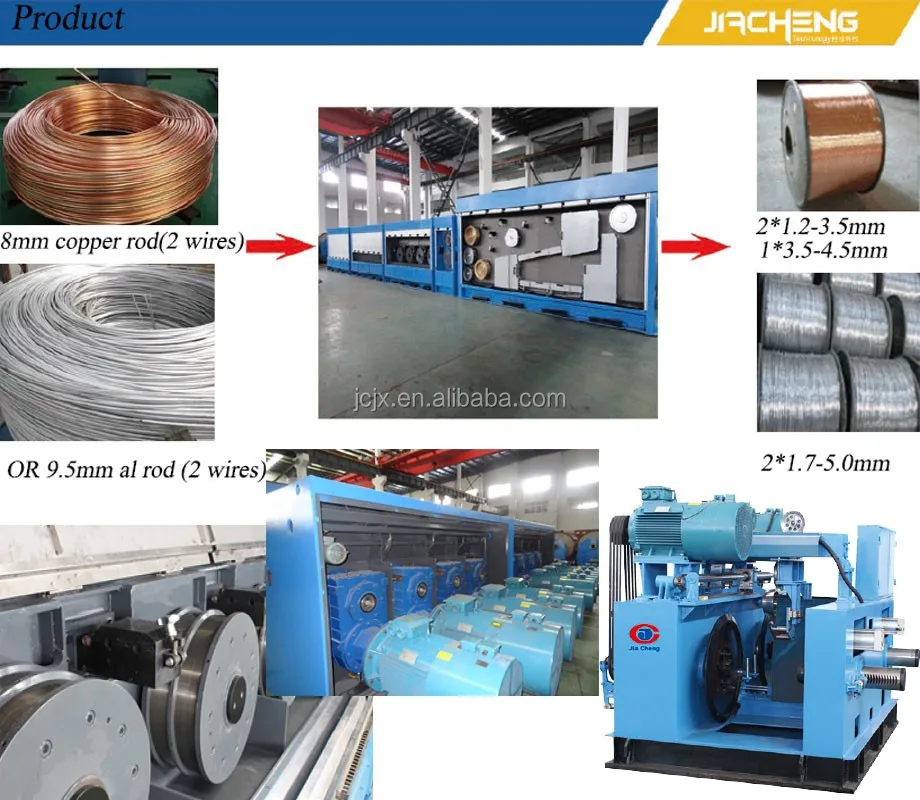 copper rod breakdown machine with annealing