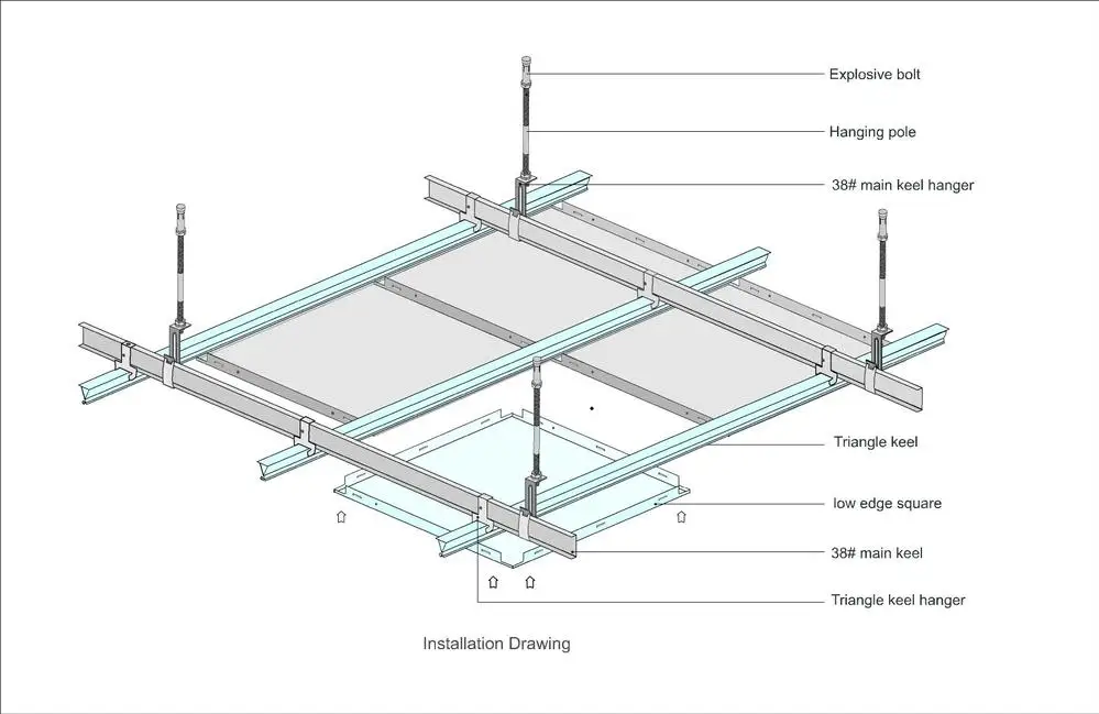 Acebond Suspended Ceiling Aluminum Clip In Ceiling With Ceiling Tile 60x60 Buy Aluminum Clip In Ceiling Suspended Ceiling Ceiling Tile 60x60 Product On Alibaba Com