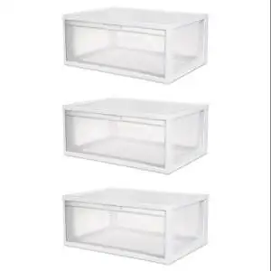 Buy 3 Sterilite 23758003 Large Tall Modular Stacking Storage