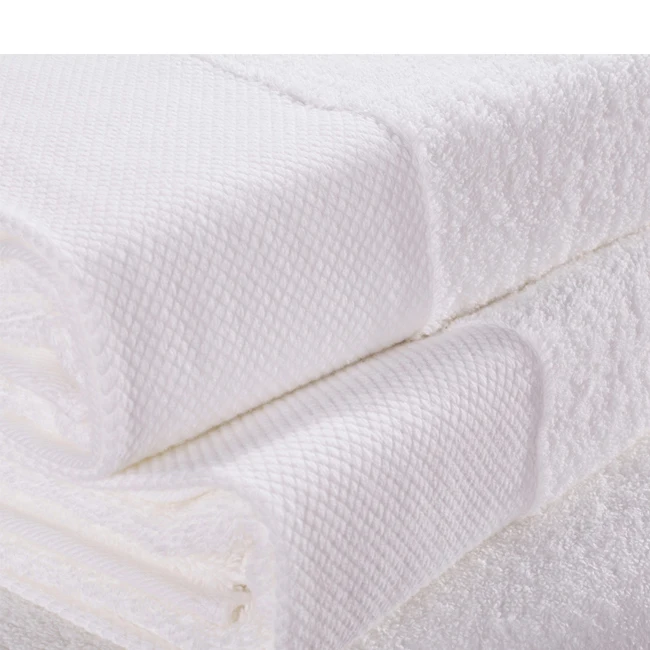 Super Absorbent 70x140cm Hilton Hotel Bath Towel 600gsm Plain 16s/1