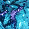 H8557 Two Side Colors Reversible Sequin Fabric On Satin For Pillow Case