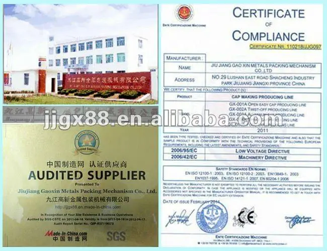 Certificate and honors of Jiujiang Gaoxin.jpg