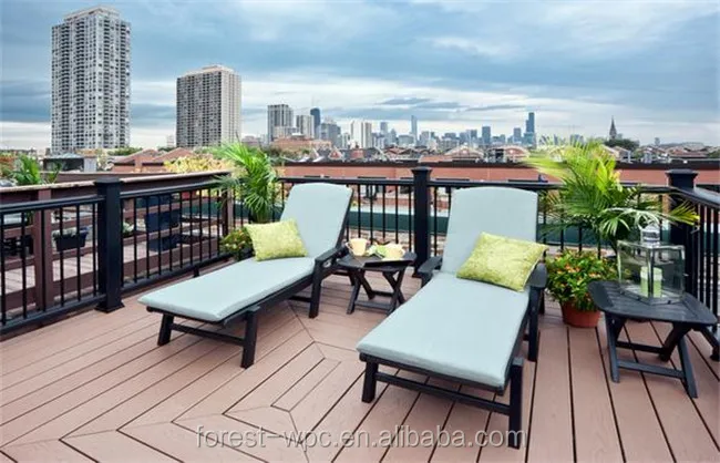 Cubierta Compuesta De Madera Para Jardín Al Aire Libre,Cubierta De