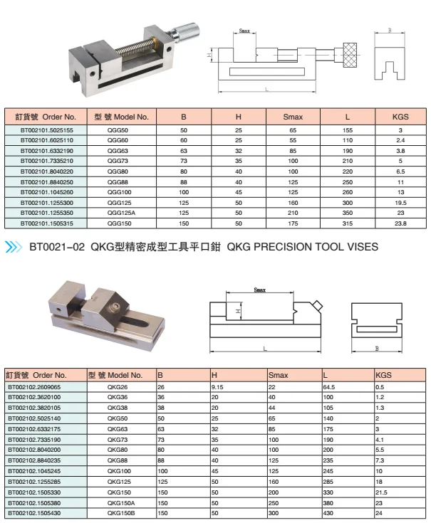 QGG QKG Precision Tool Maker Vise