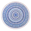 2019 top quality luxury round oversized beach towel with tassels