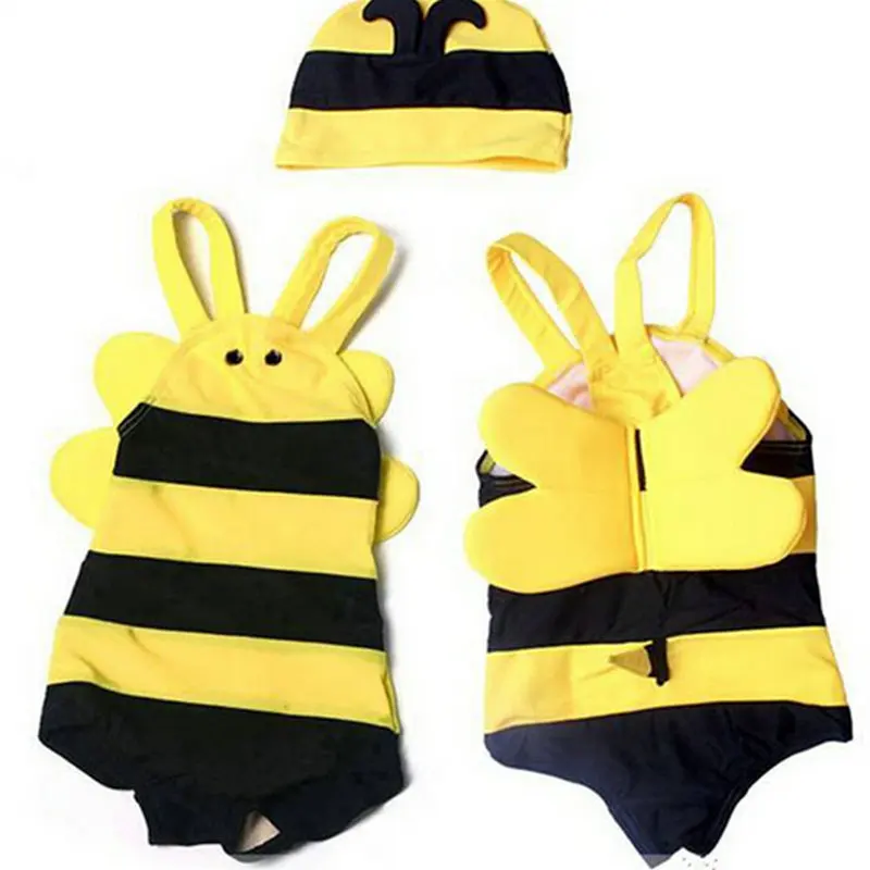 2 7Year Cute Korean 3D Bee Designer Boys Swimwear Rash