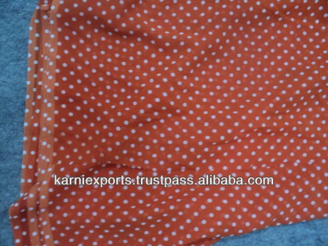 polka dot georgette fabric