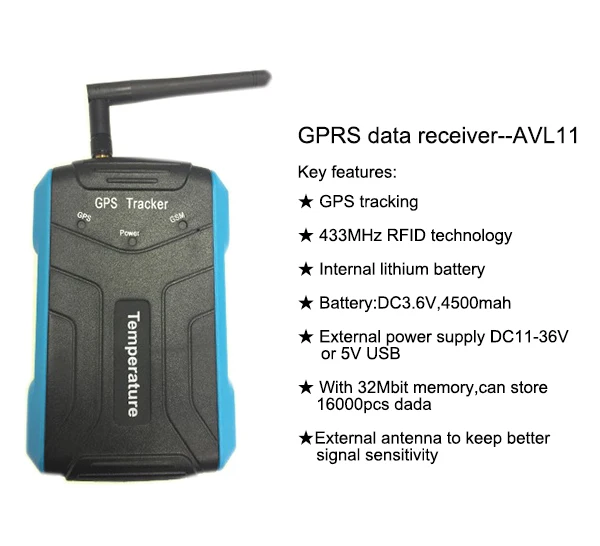 gps tracker with temperature sensor