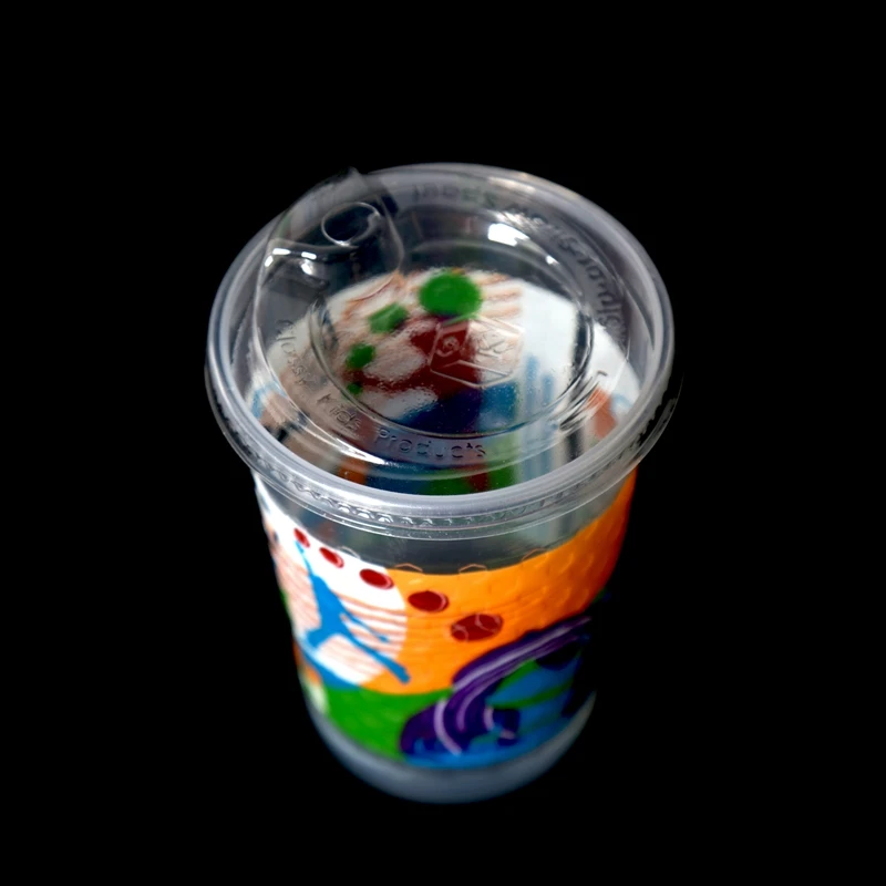 12oz Pp Custom Printed Disposable Logo Plastic Cups With Lid Buy