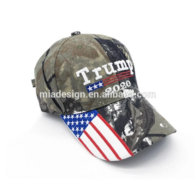 camo baseball hat with american flag