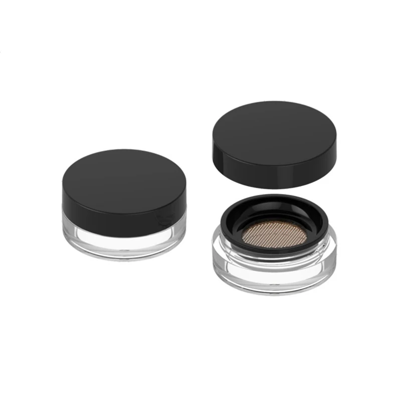 Loose Powder Jar Empty Blush Containers Jar For Cosmetic With Sifter