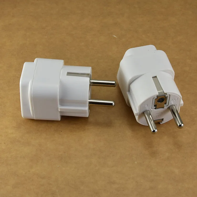 Grounded Universal Travel Power Plug Adapter Usa To Germany/france