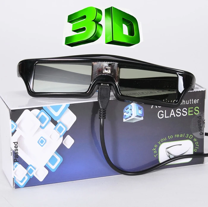 Buena calidad 120 Hz Digital DLP gafas activas 3D