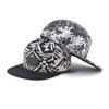 Cheap all over print leather patch 5 panel cap hat