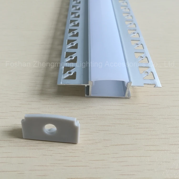 Z6114 Recessed Plaster U Channel Led Aluminum Profile Architectural