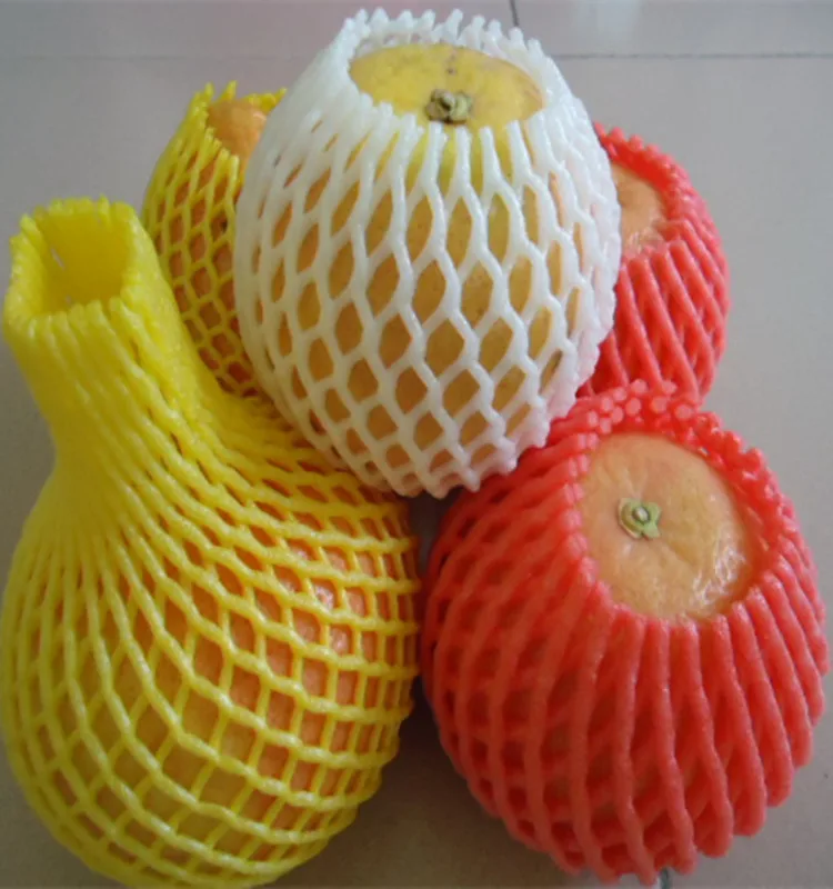 Colorful Plastic Foam Packaging Protective Kiwi Papaya Mango Fruit Net