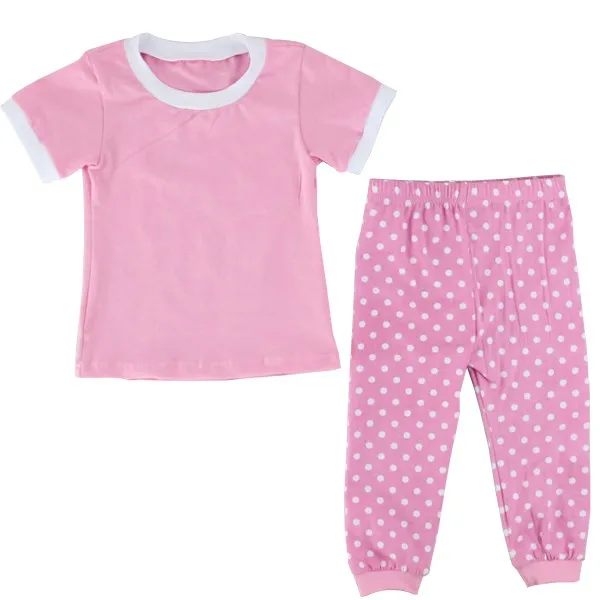 Yiwu Pretty Clothing Factory Cotton Summer Baby Pajamas Kid Pajamas
